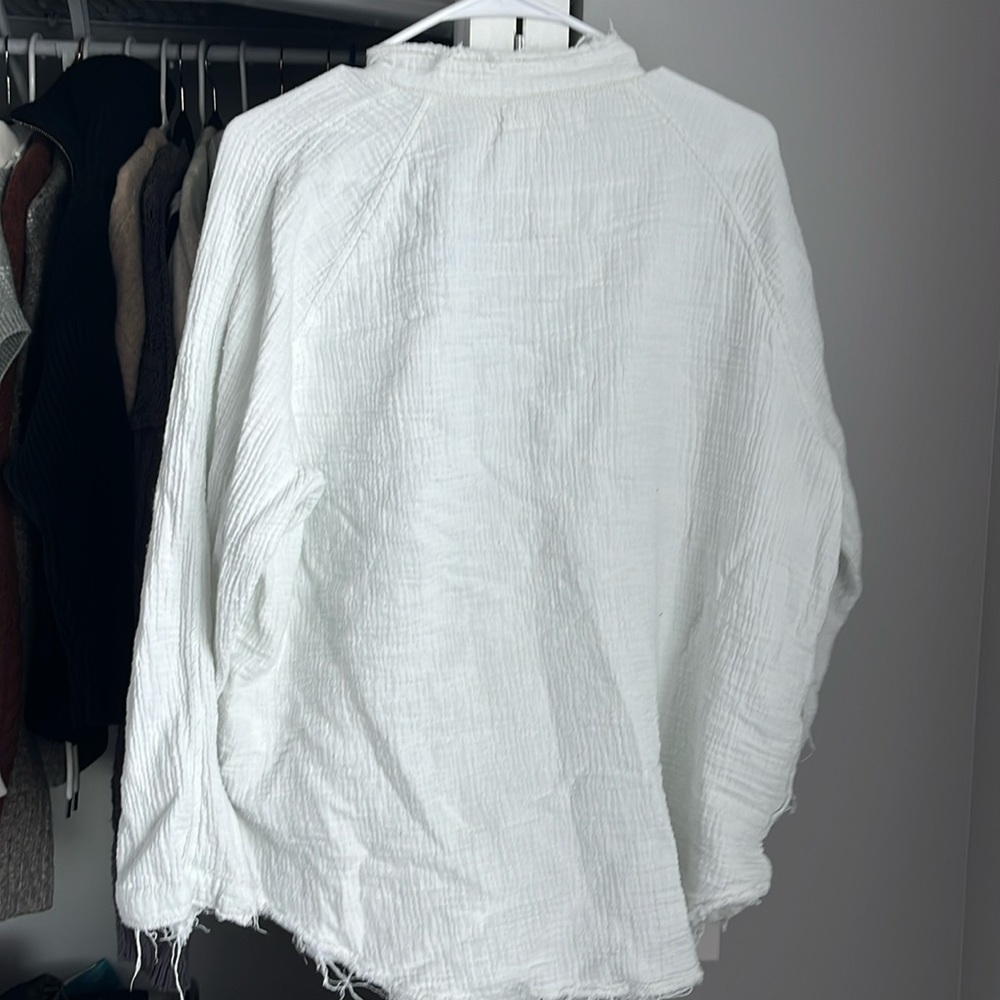 Free People Summer Daydream Knit Gauze Top, NWOT - Picture 6 of 7
